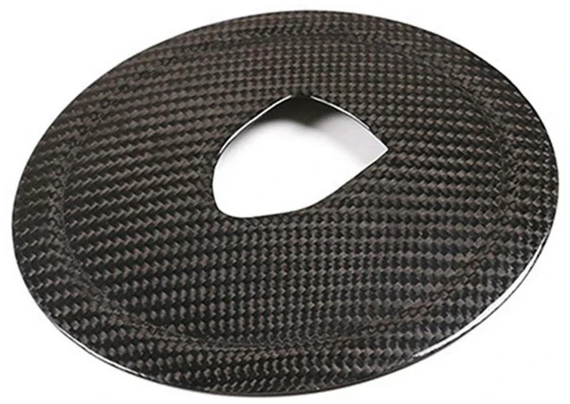 Main image of Real Carbon Fiber Steering Wheel Rings Logo Trim Cover Stickers For 911 Panamera Cayenne Boxster 2008-2016 Parts Bla