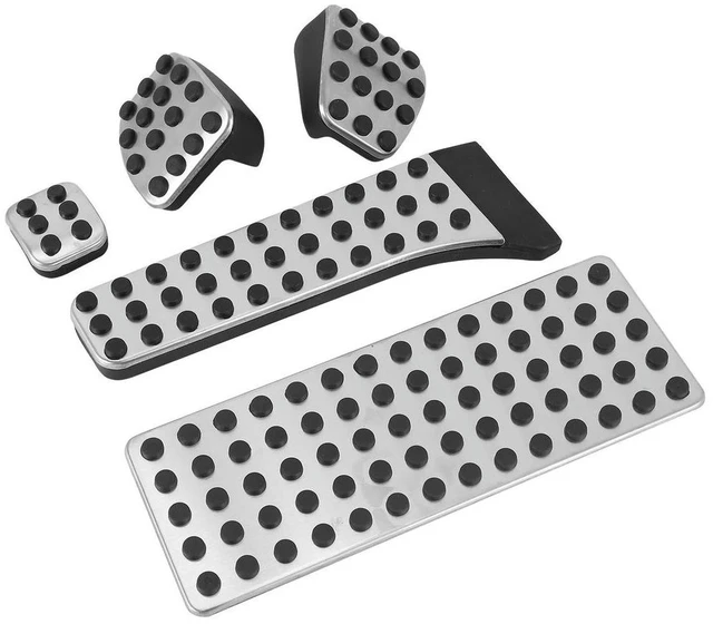 Alt view image 3 of 3 - 5PC Car Pedal Cover Accessories With Footrest For Mercedes Benz W203 W222 W213 W205 W204 W211 W212 W210 X204 W218