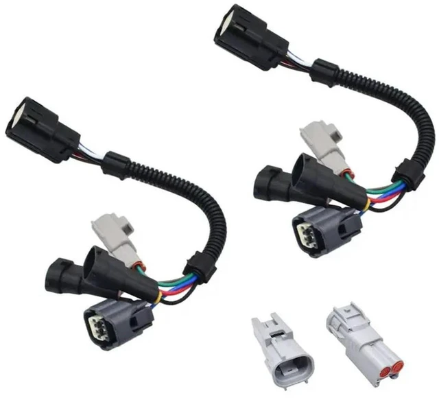 Main image of Plug-And-Play For Toyota Tacoma 2016-2023 1 Pair Black Headlight Conversion Harness Kit
