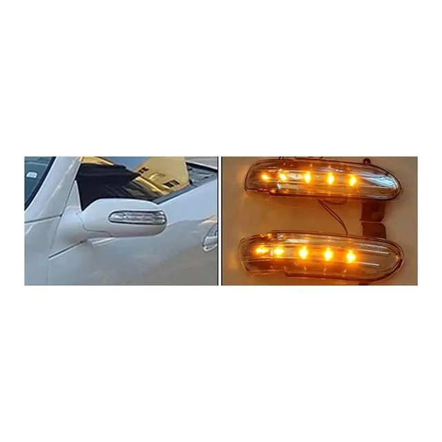 Alt view image 2 of 3 - Car Side Rearview Mirror Lamp Flashing Turn Signal Lamp For Mercedes Benz SLK Class R171 W171 SL Class R230 W230