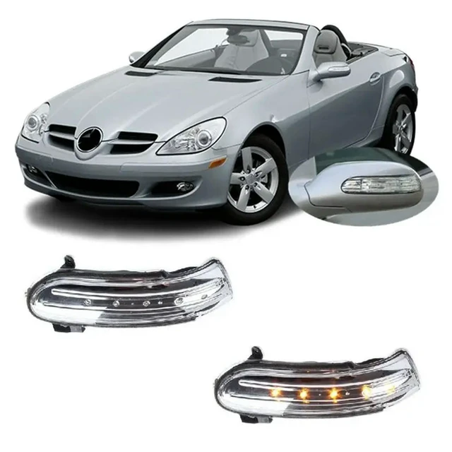 Alt view image 3 of 3 - Car Side Rearview Mirror Lamp Flashing Turn Signal Lamp For Mercedes Benz SLK Class R171 W171 SL Class R230 W230