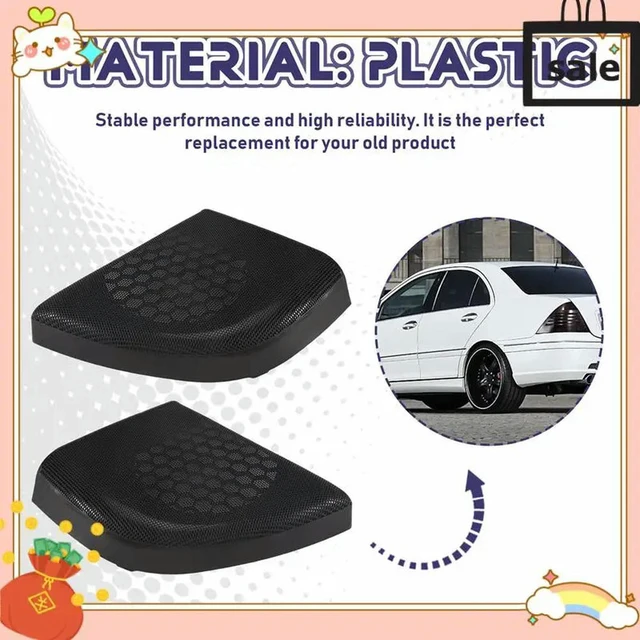 Alt view image 2 of 3 - Car Front Door Speaker Cover Trim Speaker Grille For Mercedes-Benz CLC-Class Coupe W203 2008-2011 A20372703889051 L+R