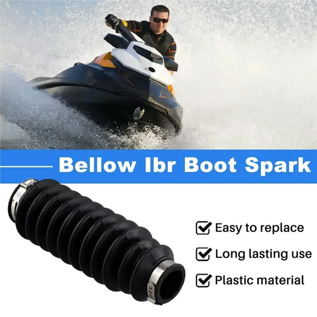 Alt view image 3 of 3 - For Bombardier Seadoo 230/300/170 268000186 Bellow Ibr Boot Spark Sleeve Rubber Expansion Hose Replacement Parts