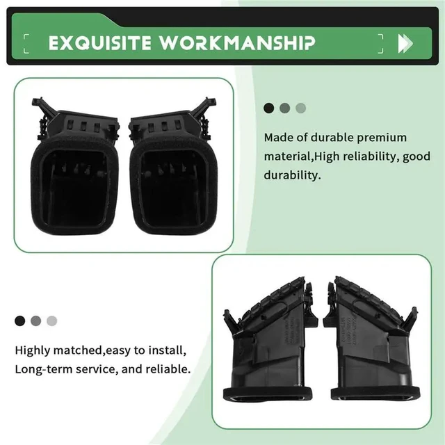 Alt view image 3 of 3 - Car Front Dashboard Center A/C Grille Vent Air Conditioner Outlet For TOYOTA FORTUNER VIGO HILUX 2008-2014
