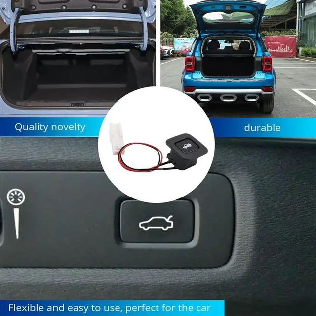 Alt view image 2 of 3 - Rear Trunk Door Open Button Switch- Trunk Lid Switch For Elantra/ Avante HD 2007-2010 93555-2H000 (Black)