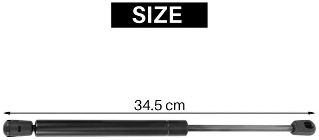 Main image of 325Mm Extended Gas Struts For Toyota Hilux Iii Vii Pick-Up Replacement For 1921Vr Canopy Rear Window Trunk