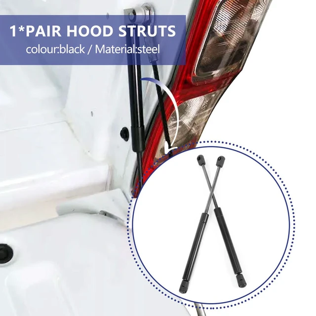 Alt view image 3 of 3 - 325Mm Extended Gas Struts For Toyota Hilux Iii Vii Pick-Up Replacement For 1921Vr Canopy Rear Window Trunk