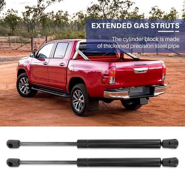 Alt view image 2 of 3 - 325Mm Extended Gas Struts For Toyota Hilux Iii Vii Pick-Up Replacement For 1921Vr Canopy Rear Window Trunk
