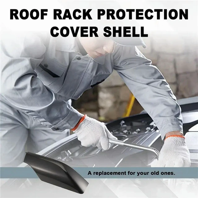 Alt view image 3 of 3 - Car Roof Rack Cover Luggage Rack Cover Roof Rack Protection Cover Shell 63491-OR020 63493-OR020 For Toyota RAV4 2009-2014