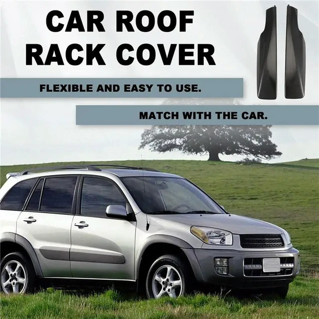 Alt view image 2 of 3 - Car Roof Rack Cover Luggage Rack Cover Roof Rack Protection Cover Shell 63491-OR020 63493-OR020 For Toyota RAV4 2009-2014