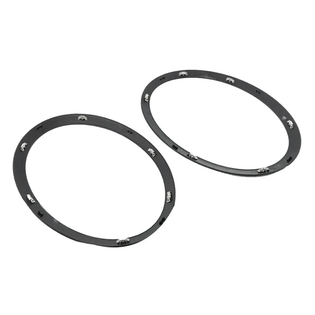 Alt view image 3 of 3 - 2PCS Headlight Trim Ring Decor Black Car Accessories For 2014-2019 MINI Cooper S F55 F56 F57