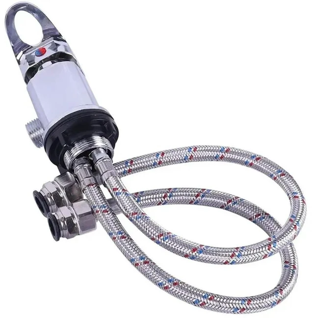 Alt view image 3 of 3 - Outlet Accessory For Campervan Camper Van CARAVAN SHOWER MIXER 1/2" 60Cm Inlet Hose