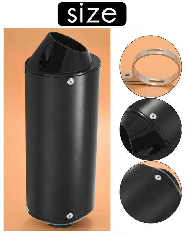 Alt view image 2 of 3 - 28Mm Motorcycle Exhaust Muffler Pipe Kit Exhaust Racing Pipe For 50Cc 110Cc 125Cc Dirt Pit Bike ATV For Honda