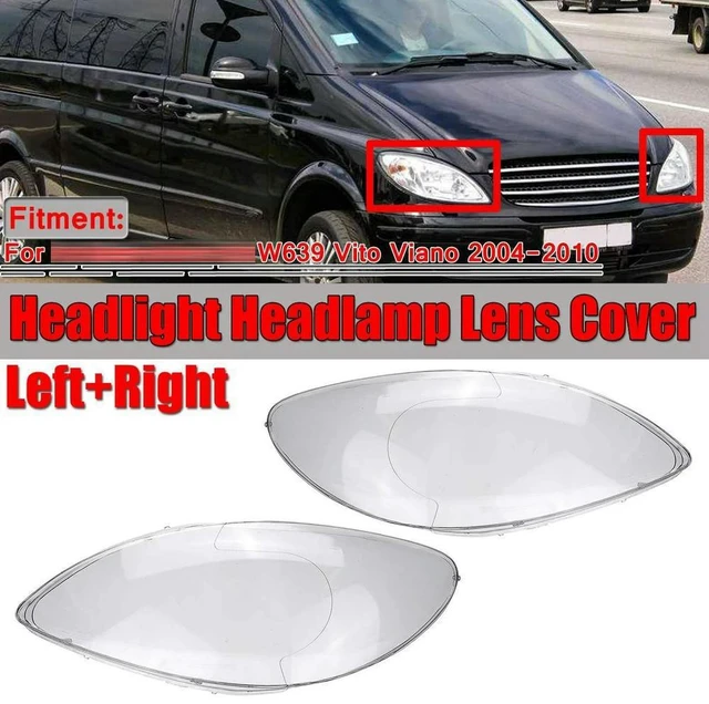 Main image of Car Clear Headlight Lens Cover Replacement Headlight Headlight Shell Cover For Mercedes Benz W639 Vito Viano 2004-2010