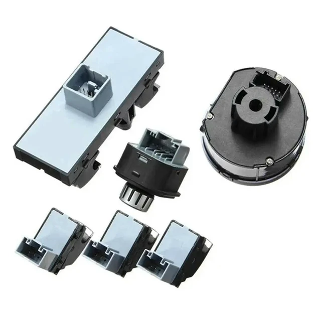Alt view image 3 of 3 - 6Pcs Window Mirror Headlight Switch Set 5ND 959 565A For VW Golf MK5 6 Jetta MK5 Passat B6 Tiguan
