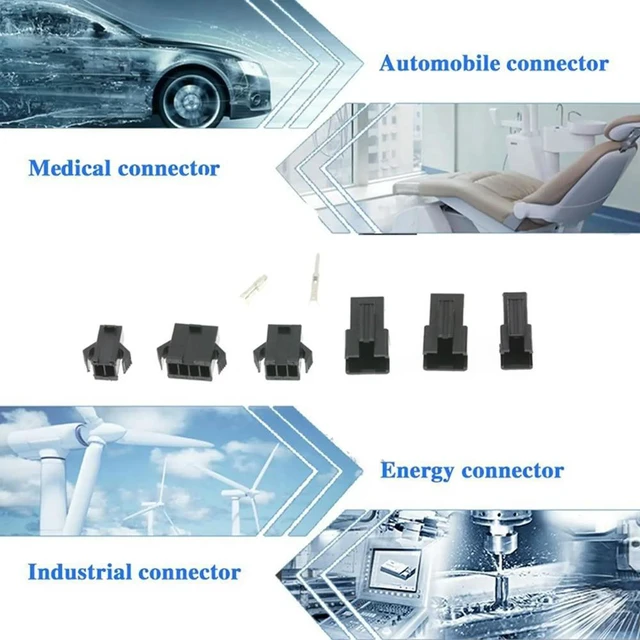Main image of 2.54Mm Dupont Terminal Male/Female Pin SM2.54 Cable Plug 2/3/4 Pin Jumper Header Housing Wire Connector 1440Pcs