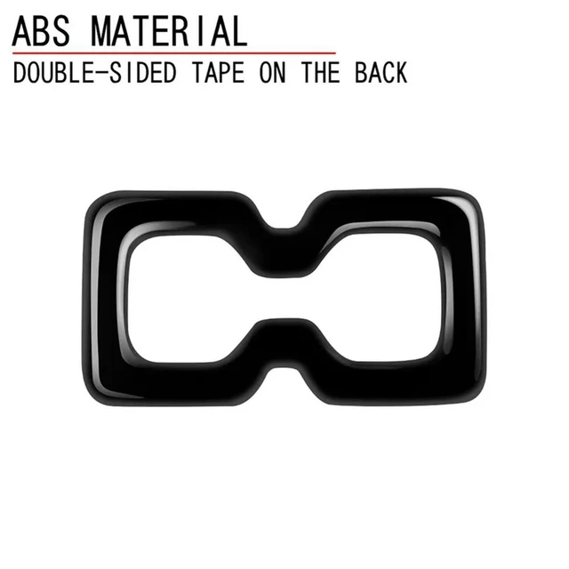 Alt view image 3 of 3 - 1 Piece Back Seat Water Cup Holder Panel Decoration Trim Frame Car Interior Rear Bright Black For Mitsubishi Outlander 2022