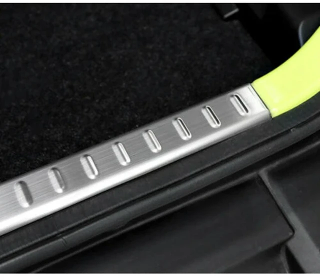 Alt view image 2 of 3 - Car Rear Trunk Cover Tailgate Inner Guard Rear Bumper Scuff Sill Plate For Suzuki Jimny JB64 JB74W 2019 2020