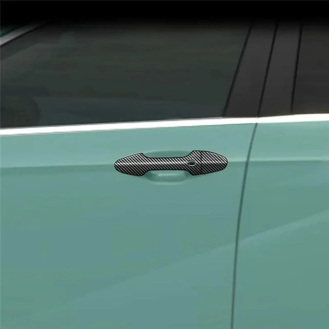 Alt view image 2 of 3 - Car Outer Side Door Handle Cover Trim For KONA 2024+ Exterior Door Handle Trim Accessories Carbon Fiber Pattern