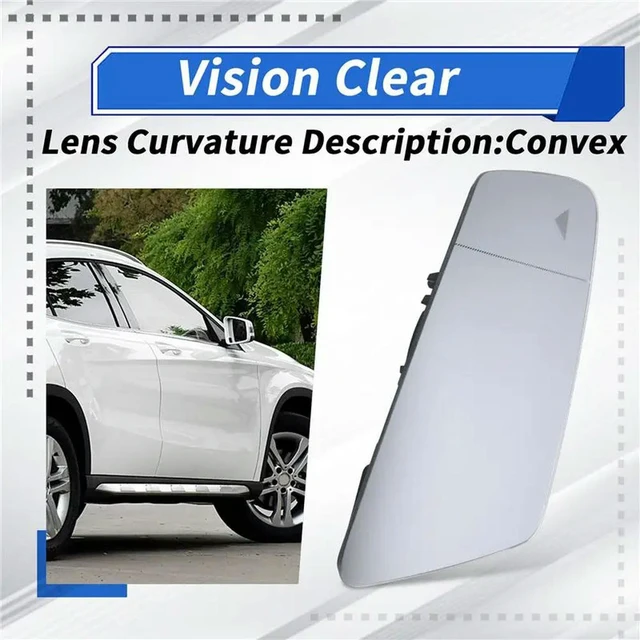 Alt view image 2 of 3 - Passenger Side Heated Mirror Glass For Class C E S GLA GLK W204 W212 W221 W246 W176