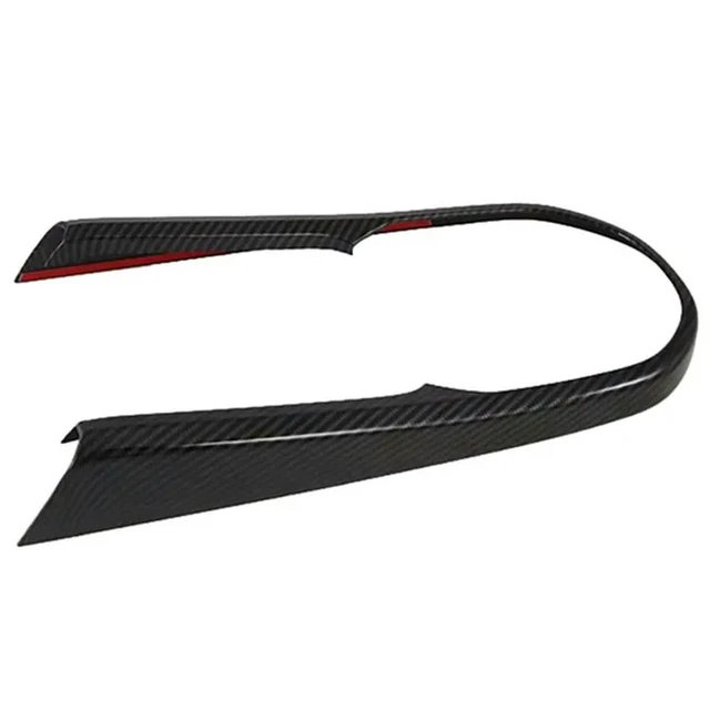 Alt view image 2 of 3 - For Kia Forte Cerato K3 2019 2020 2021 Car Carbon Fiber Gear Shift Box Cover Trim Molding Decoration Frame Car Styling