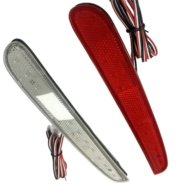 Alt view image 3 of 3 - For Honda NBOX 2023-2024 Car LED Rear Bumper Light Rear Fog Lamp Parking Warning Light Reflector Taillights Parts White