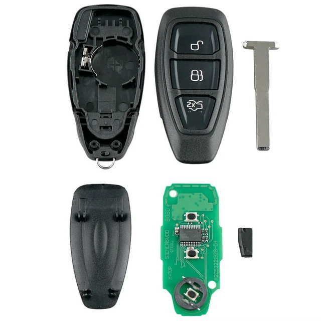 Alt view image 2 of 3 - Car Remote Key 3 Buttons Fit For Ford Focus C-Max Mondeo Kuga Fiesta B-Max 433Mhz