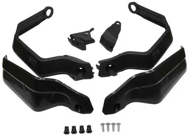 Alt view image 3 of 3 - For Honda CRF1100L Africa Twin 2020 2021 2022 Motorcycle Handguard Extensions Hand Shield Protector Cover Parts Black