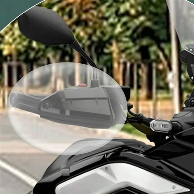 Alt view image 2 of 3 - For Honda CRF1100L Africa Twin 2020 2021 2022 Motorcycle Handguard Extensions Hand Shield Protector Cover Parts Black
