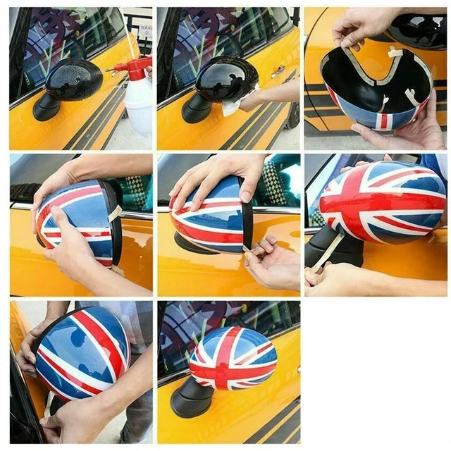 Main image of Car Door Side Mirror Covers For Mini Cooper R55 R56 R57 R58 R60 R61 Power Fold Mirror