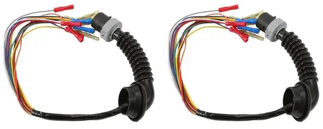 Main image of 2X Car Rear Door Wiring Harness Car Door Cable Repair Kit 13142399 13142400 For Opel Astra H Caravan