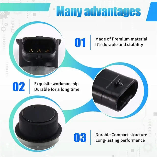 Alt view image 2 of 3 - Backup Radar Sensor LR041094 4PCS For Land Rover Range Rover Sport 2014-2015 Car PDC Parking Sensor