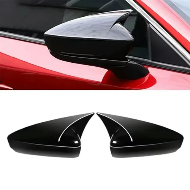 Alt view image 2 of 3 - Car Side Wing Mirror Cover Rearview Mirror Shell For Mazda 3 Axela 2019-2023 Side Mirror Cover