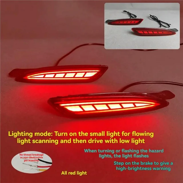 Alt view image 3 of 3 - LED Brake Light Turn Signal Light For Mazda 6 Atenza 2020-2024& For CX-5 2022-2026 Rear Bumper Reflector Light
