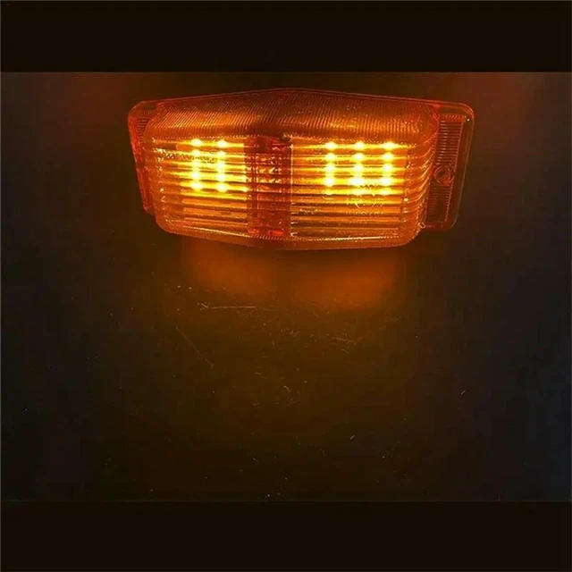 Alt view image 3 of 3 - 2Pcs LED Marker Lights Front Double Burner Indicator Lampfor Scania Volvo Man Benz Truck Lorry Front Grill Light