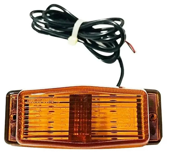 Alt view image 2 of 3 - 2Pcs LED Marker Lights Front Double Burner Indicator Lampfor Scania Volvo Man Benz Truck Lorry Front Grill Light