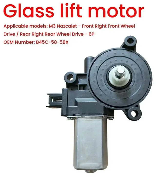 Alt view image 3 of 3 - Power Window Regulator Lifter Motor For Mazda 3 14-18 CX-3 Right