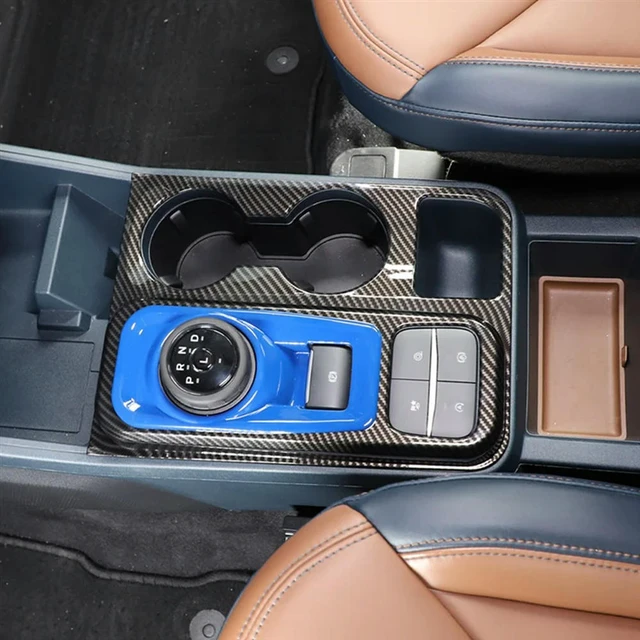 Alt view image 2 of 3 - For Ford Maverick 2022 Car Central Control Gear Shift Panel Cover Decorative Interior Accessories