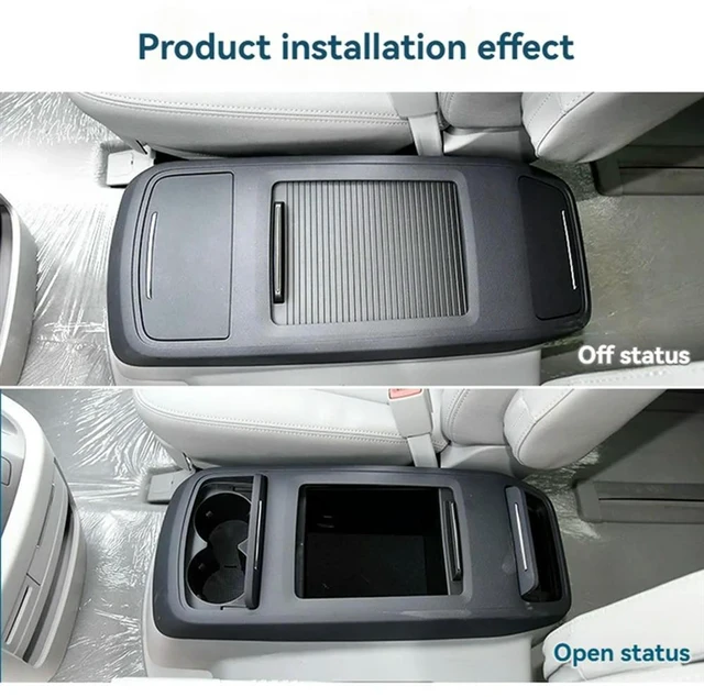Alt view image 2 of 3 - Car Center Console Armrest Box Roller Blinds Front Cup Holder Roller Curtain For JAC Refine M5 2013-2021