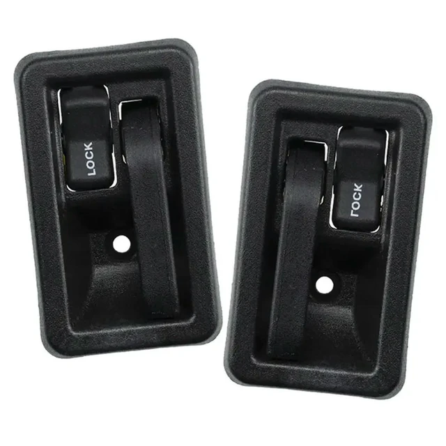 Alt view image 2 of 3 - 1 Set Car Interior&Exterior Door Handle Left And Right Side For Jeep Wrangler 87-06 Jeep CJ 76-86 55176477AB 55176383AE