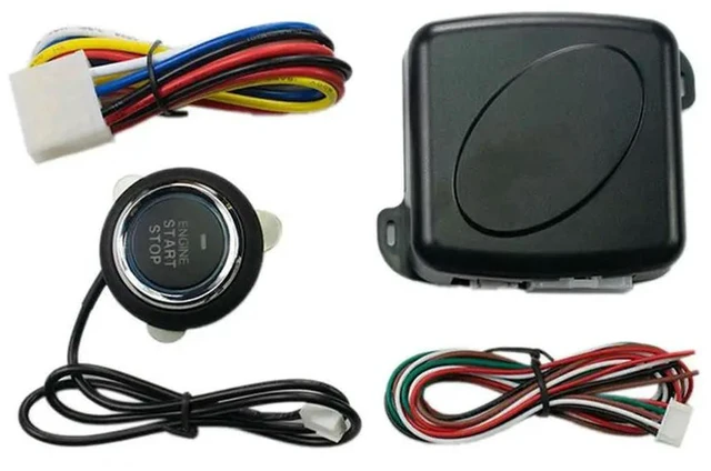Main image of Car Alarm One Button Start/Stop System Kit Remote Engine Door Lock Keyless Entry System Central Locking