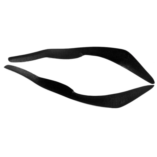 Alt view image 2 of 3 - For Lexus IS300 IS250 IS200T 2017-2019 Glossy Black Car Sticker Front Headlights Eyebrow Eyelid Trim Cover Accessories