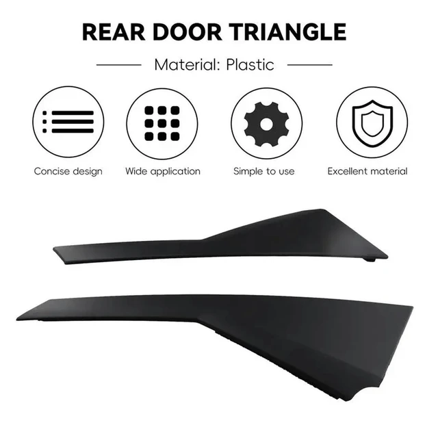 Alt view image 2 of 3 - Rear Door Outer Triangular Plate 838302F200 838402F200 For Kia Spectra 5 Door Exterior Panel