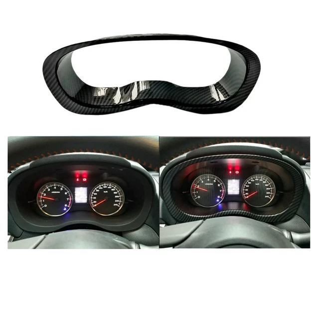 Alt view image 3 of 3 - For Subaru Forester Impreza Levorg XV WRX Carbon Fiber Interior Dashboard Speed Meter Display Frame Trim Cover