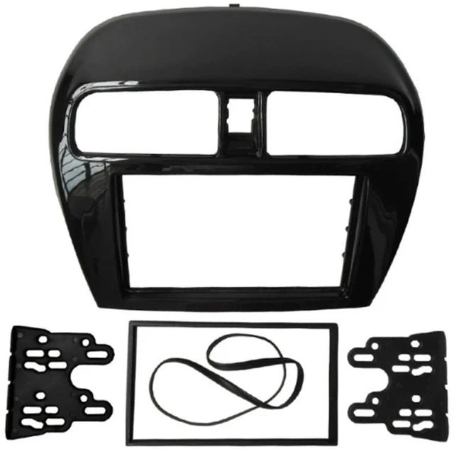 Main image of Double Din Fascia For Mitsubishi Mirage Space Star Attrage Radio Stereo Panel Dash Mounting Installation Trim Kit Face Frame