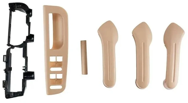 Main image of 6Pcs/Set Beige Inside Door Handle Cover Grab Bezel Trim Panel 3B1867171E For VW MK4 Jetta Golf 1J0867172D 3B0867175