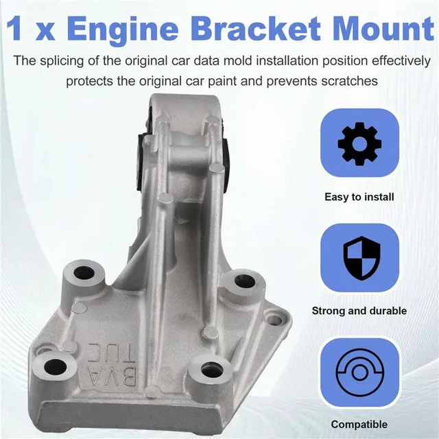Alt view image 3 of 3 - 9640296180 Car Engine Mount Engine Bracket Mount For 206 207 307 308 Citroen C2 C4 1.4 1.6 1807ES