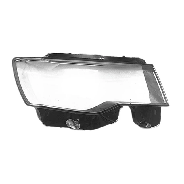 Alt view image 2 of 3 - Car Headlight Lens Cover Transparent Head Light Lamp Shell For Jeep Grand Cherokee 2014-2019