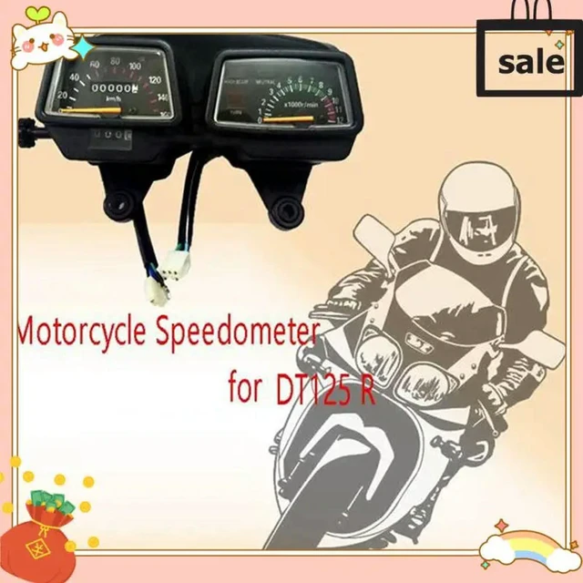 Alt view image 2 of 3 - Motorcycle Gauges Cluster Speedometer Tachometer For Yamaha Enduro DT125 DT125R Speedometer DT 125 125R