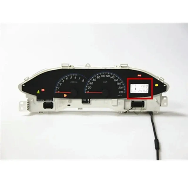 Alt view image 2 of 3 - Black Display Capabilities Car LCD Screen Dashboard For Toyota Vios 2008-2012 Replacement Instrument Cluster